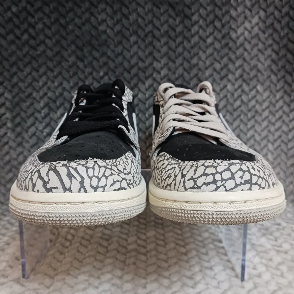 Air Jordan 1 Retro OG Low Black Cement Men's Sneakers Shoes Size 8